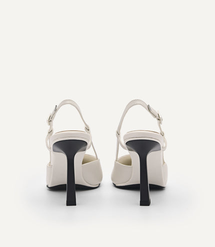 Lyra Leather Slingback Pumps