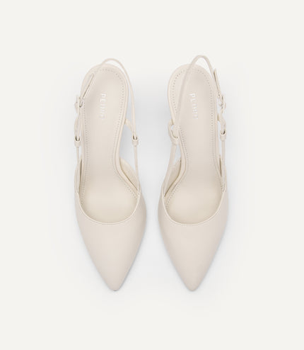 Lyra Leather Slingback Pumps