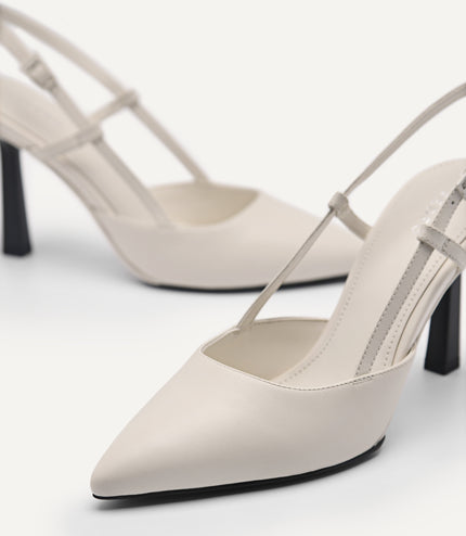 Lyra Leather Slingback Pumps