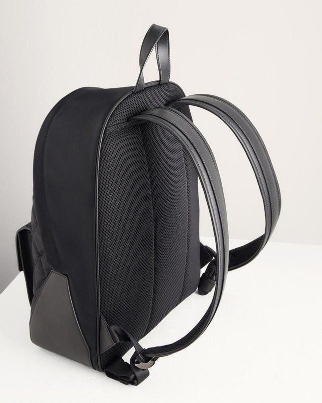 Quilted Nylon Backpack