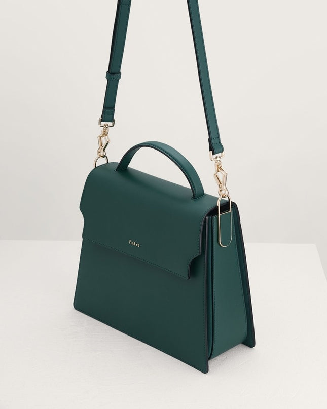 Top Handle Leather Bag