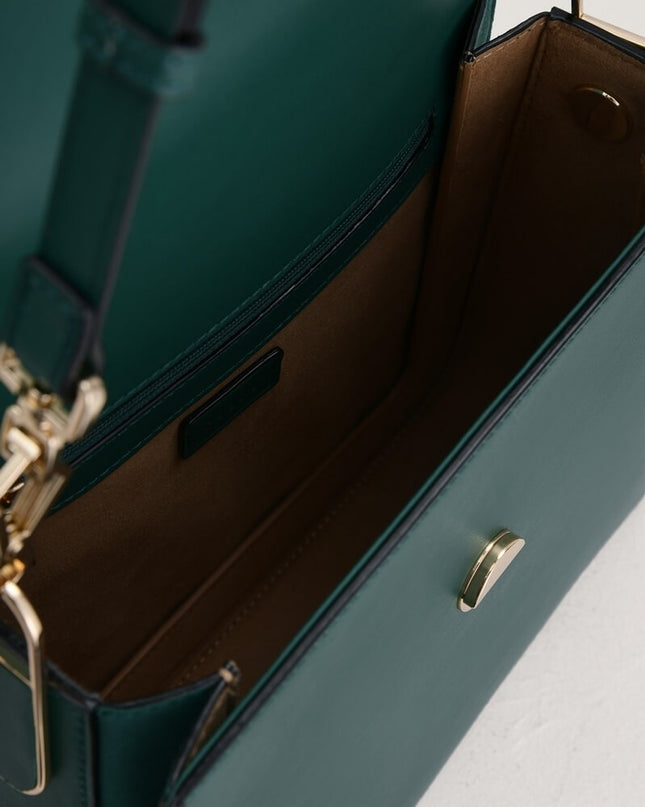 Top Handle Leather Bag