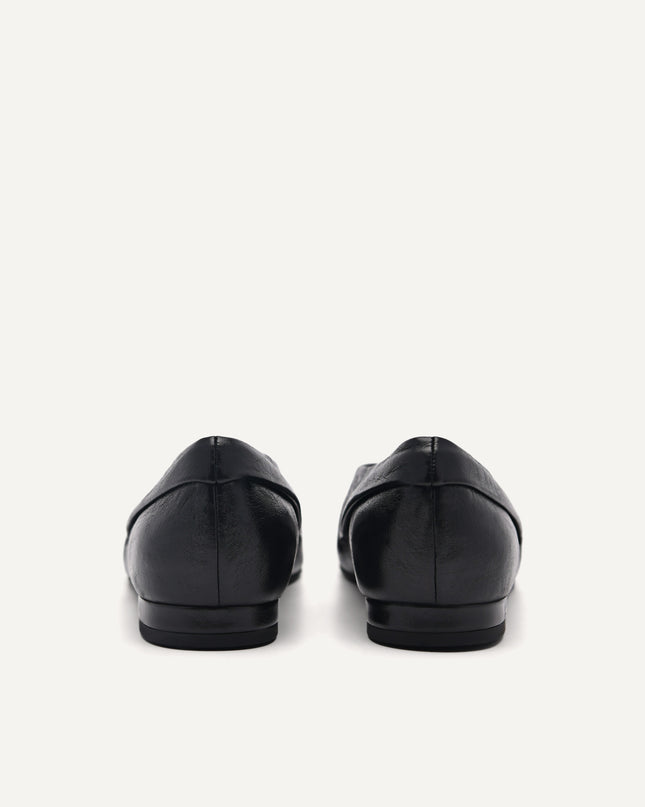 Cube Leather Ballet Flats