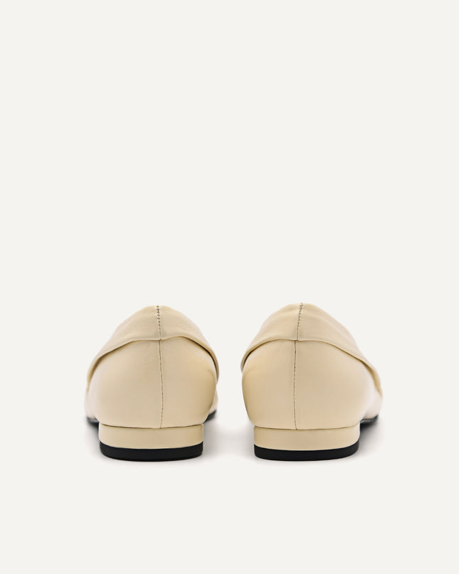 Cube Leather Ballet Flats
