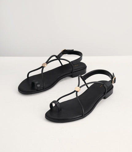 Cording Toe-Ring Sandals