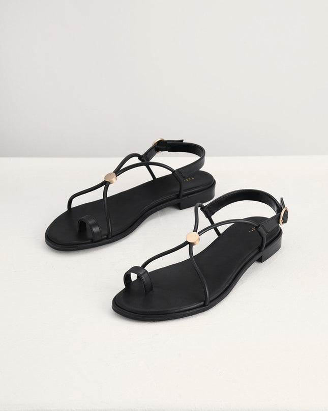 Cording Toe-Ring Sandals