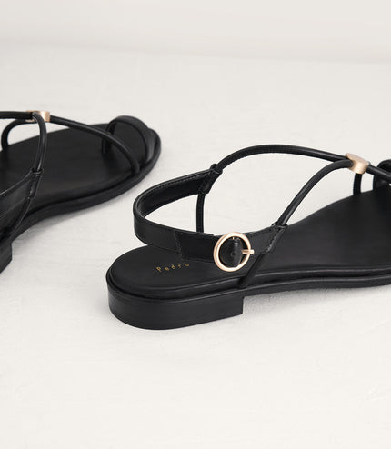 Cording Toe-Ring Sandals