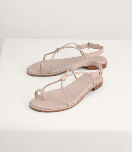 Cording Toe-Ring Sandals