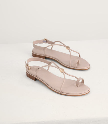 Cording Toe-Ring Sandals