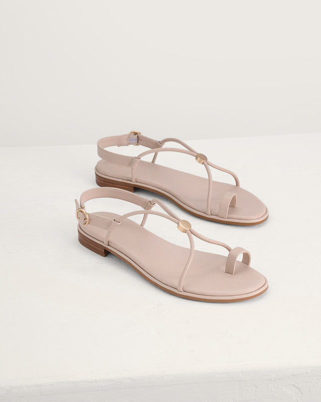 Cording Toe-Ring Sandals