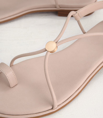 Cording Toe-Ring Sandals