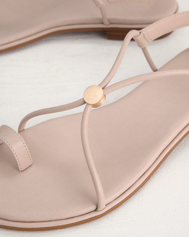 Cording Toe-Ring Sandals