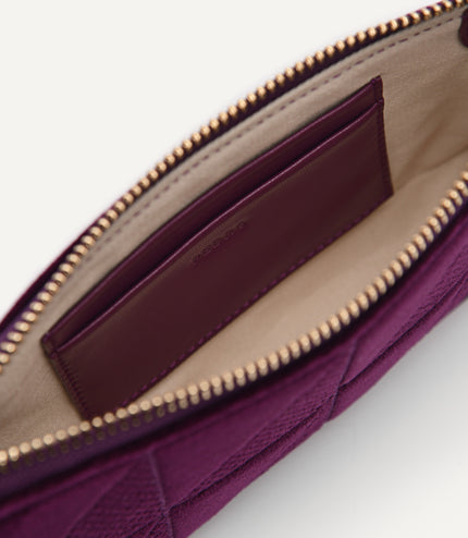 Maddy Velvet Chain Detailed Shoulder Bag - Fuchsia