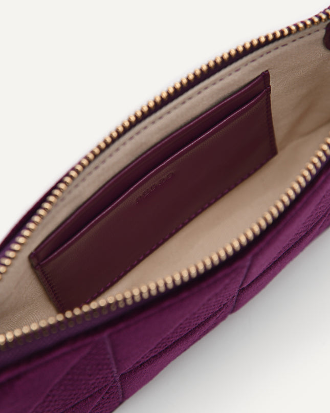 Maddy Velvet Chain Detailed Shoulder Bag - Fuchsia