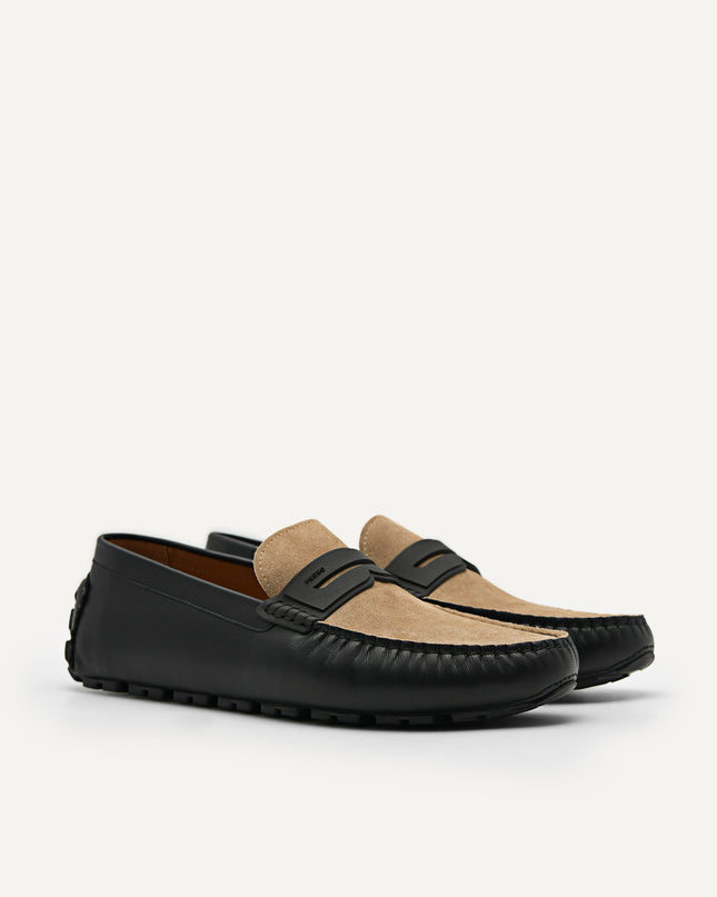 Spike Suede Leather Moccasins