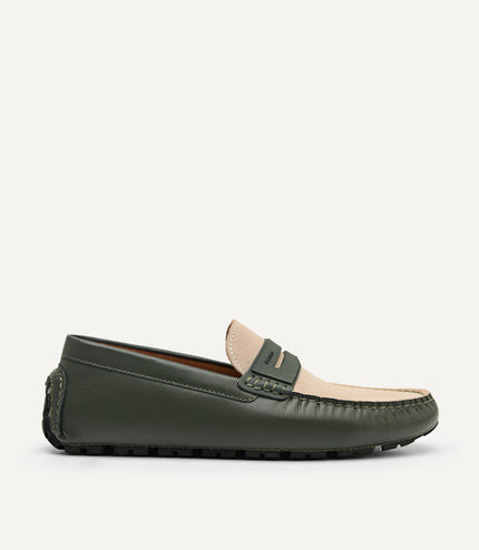 Spike Suede Leather Moccasins