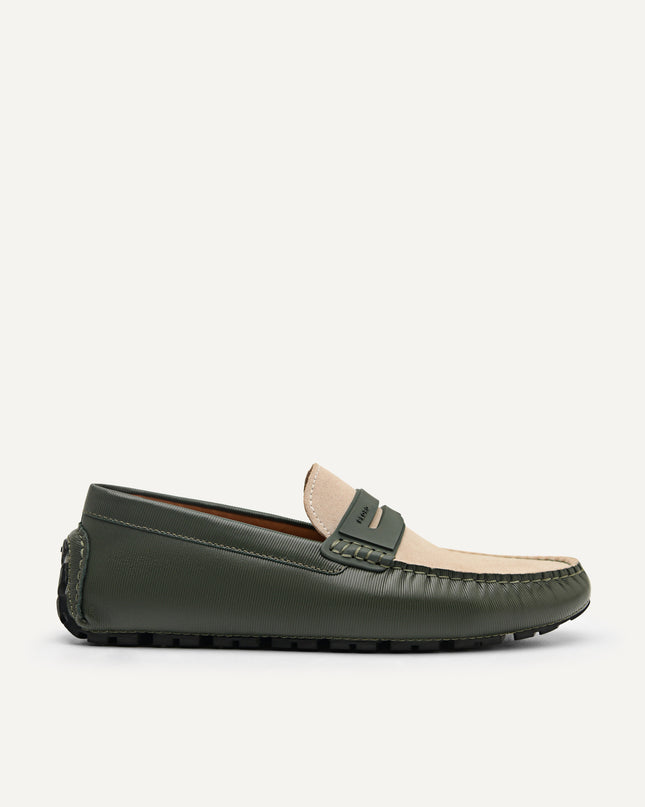 Spike Suede Leather Moccasins