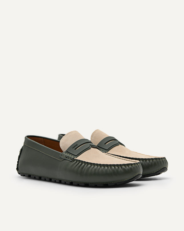 Spike Suede Leather Moccasins
