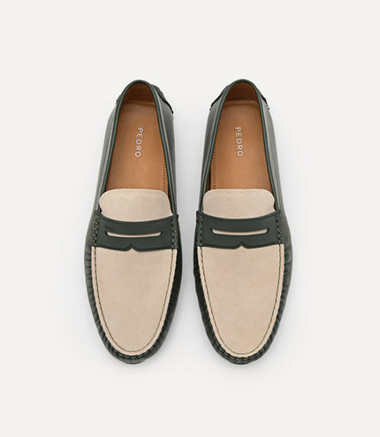 Spike Suede Leather Moccasins
