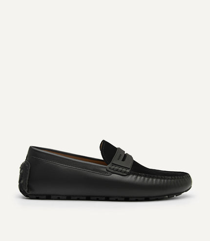 Spike Suede Leather Moccasins
