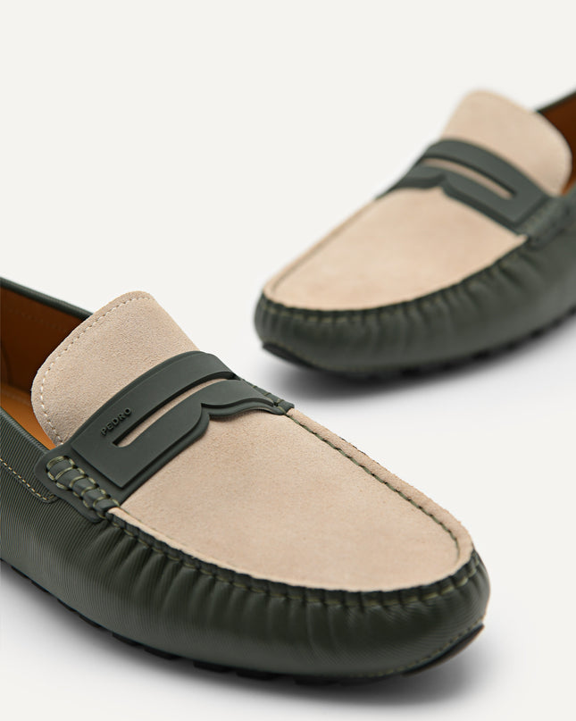 Spike Suede Leather Moccasins