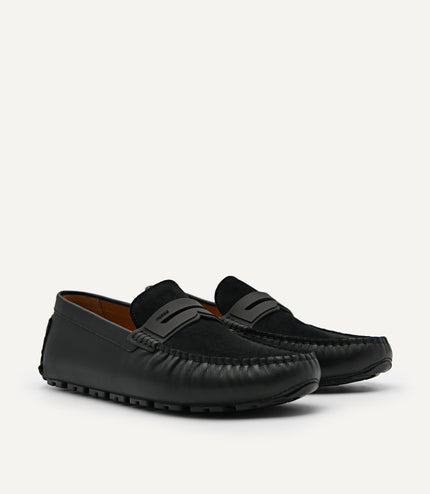 Spike Suede Leather Moccasins