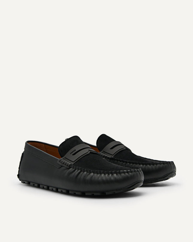 Spike Suede Leather Moccasins