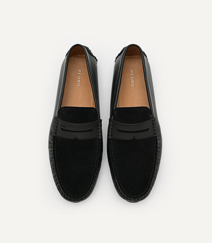 Spike Suede Leather Moccasins