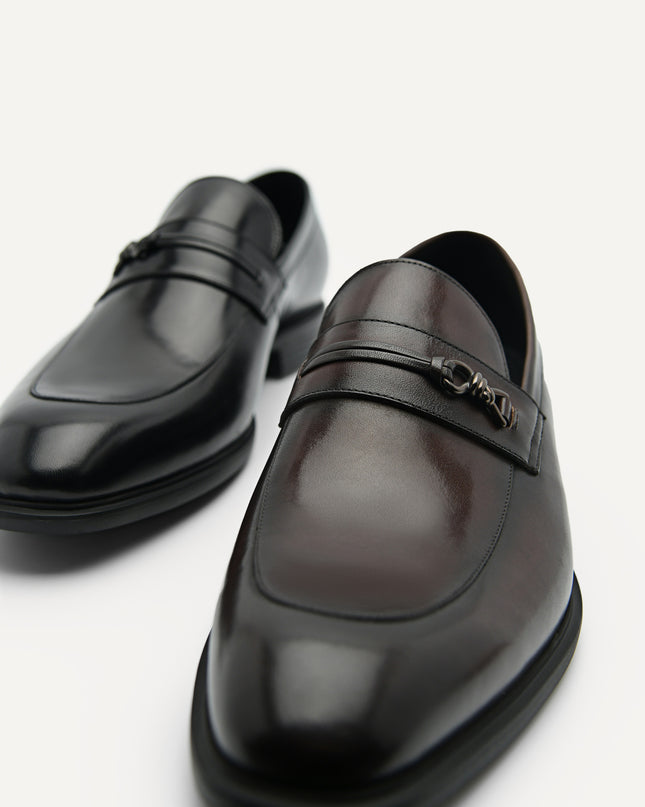 Altitude Lightweight Metal Bit Leather Loafers