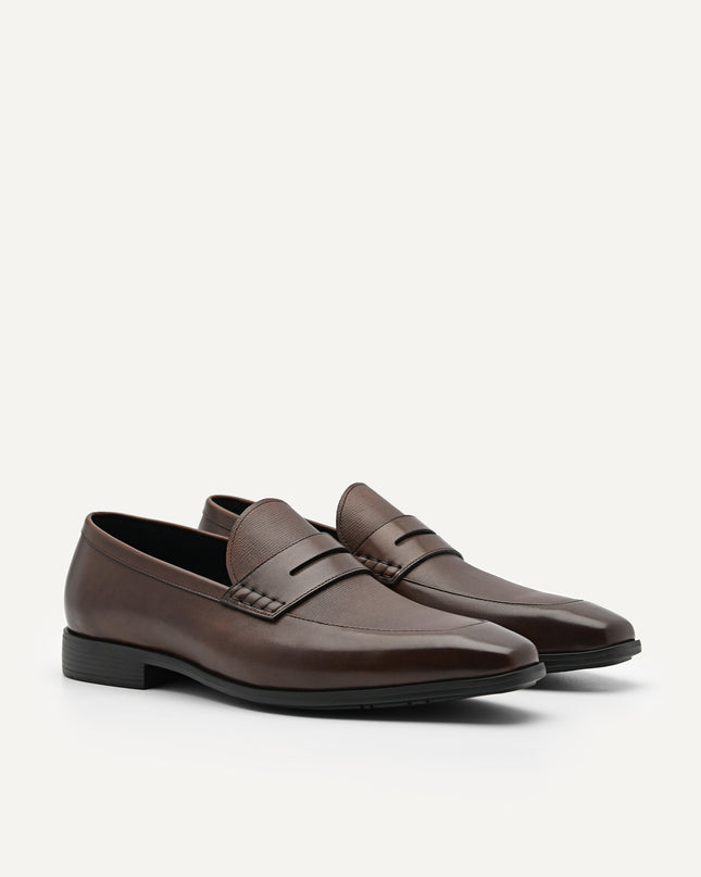 Altitude Lightweight Leather Penny Loafers
