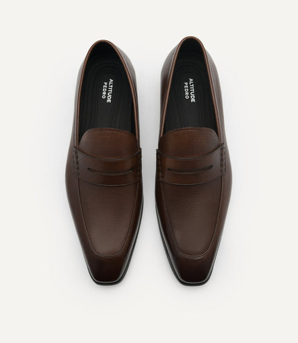 Altitude Lightweight Leather Penny Loafers