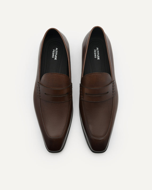 Altitude Lightweight Leather Penny Loafers