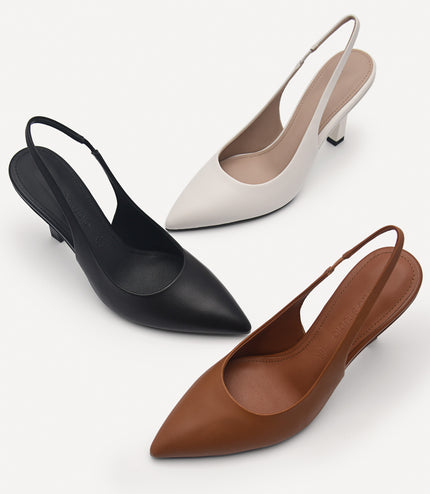 PEDRO Studio Liza Leather Slingback Pumps
