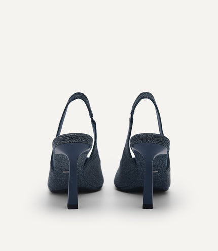 PEDRO Studio Liza Leather Slingback Pumps