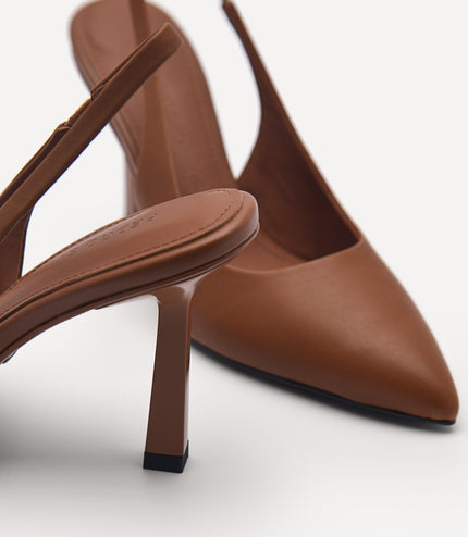 PEDRO Studio Liza Leather Slingback Pumps