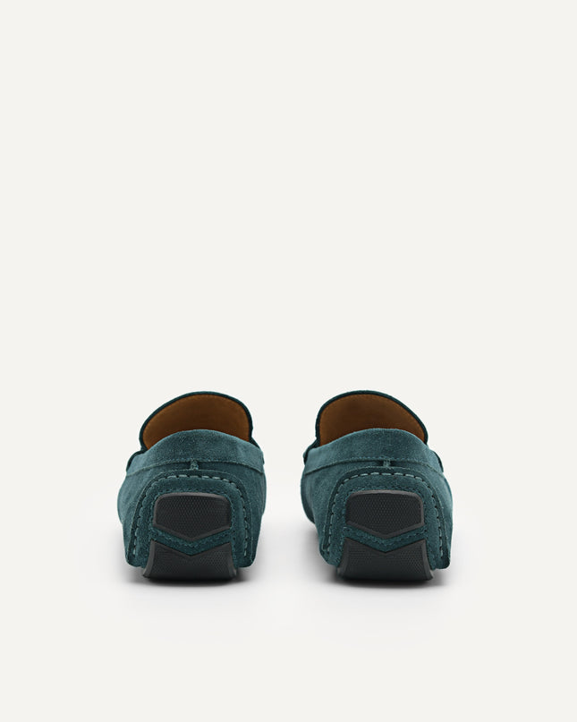 Leather Metal Bit Moccasins