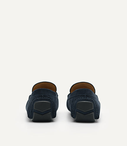 Leather Metal Bit Moccasins