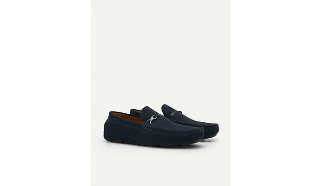 Leather Metal Bit Moccasins