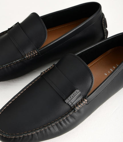 Burnished Leather Moccasins