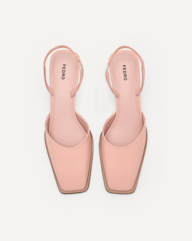 Heel Slingback Sandals - Blush