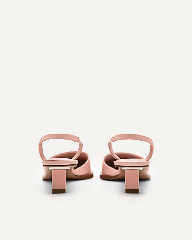 Heel Slingback Sandals - Blush