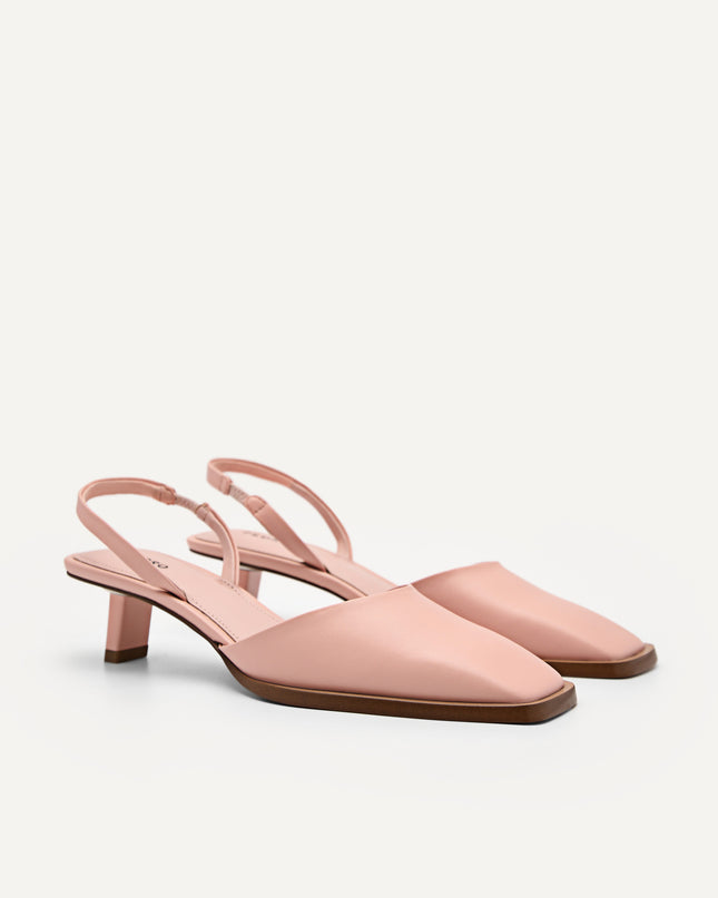Heel Slingback Sandals - Blush