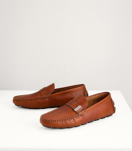 Burnished Leather Moccasins