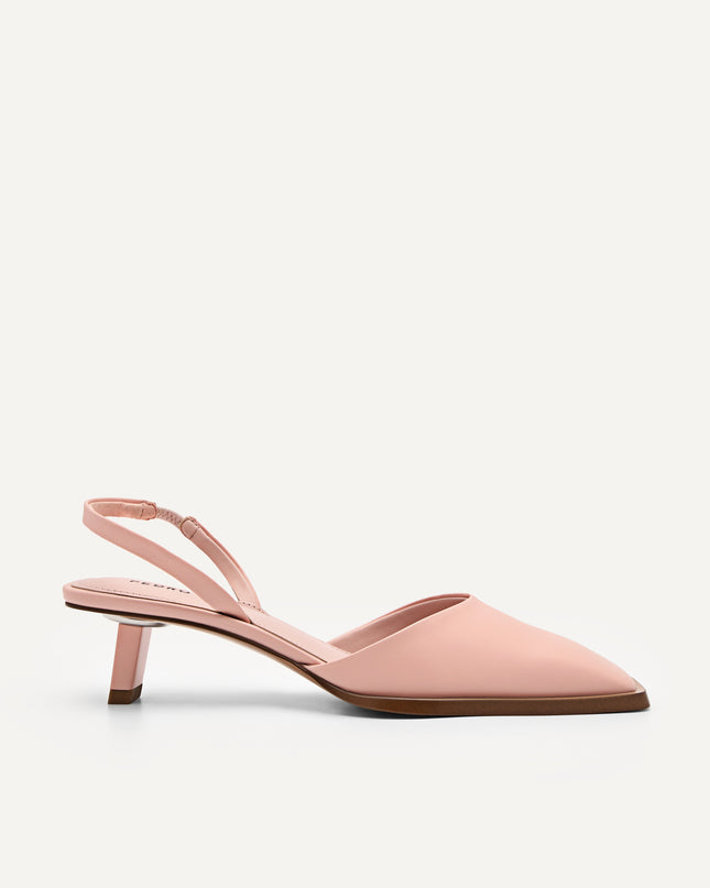 Heel Slingback Sandals - Blush