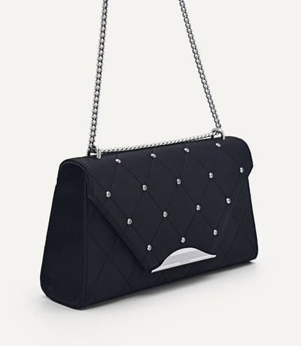Rina Satin Shoulder Bag