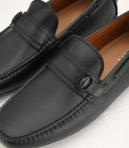 Buckled Leather Moccasins