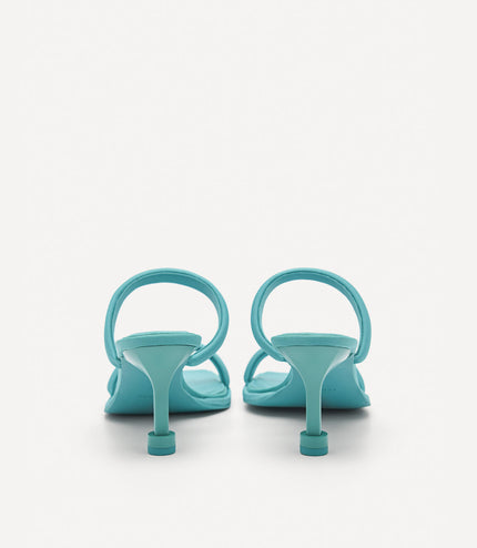 Bianca Strappy Heel Sandals - Turquoise