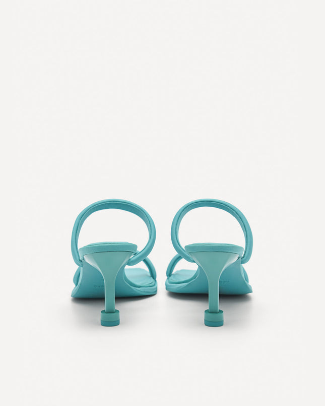 Bianca Strappy Heel Sandals - Turquoise