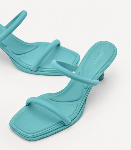 Bianca Strappy Heel Sandals - Turquoise