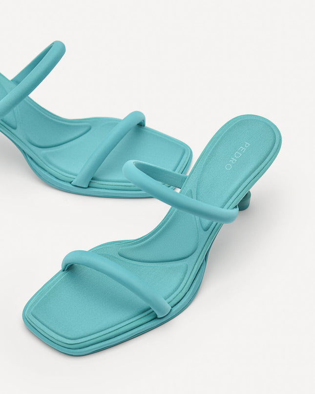 Bianca Strappy Heel Sandals - Turquoise